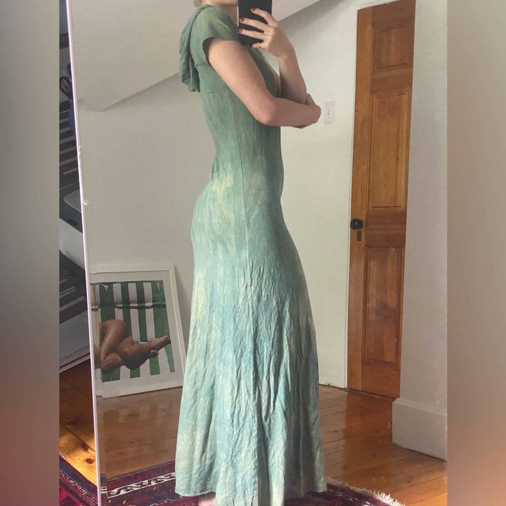 Hooded maxi dress by Gaia conceptions